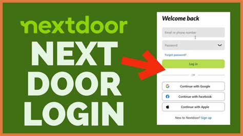 next door login|Log in to Nextdoor.